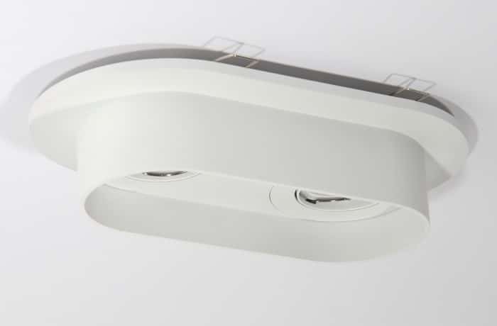 Dobbelt downlight vist i Frandsen-casen
